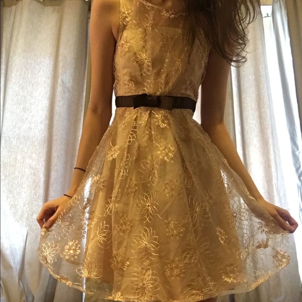 Golden Altar’d State Holiday Dress!